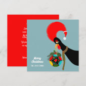 Portugese Rooster Kerstmis holly bauble Feestdagenkaart (Voorkant / Achterkant)