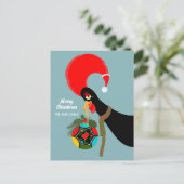 Portugese Rooster Kerstmis holly bauble Feestdagenkaart (Staand voorkant)