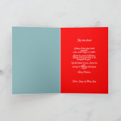 Portugese Rooster Kerstmis holly bauble Kaart (Binnen)