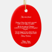 Portugese Rooster Kerstmis holly bauble Keramisch Ornament (Achterkant)