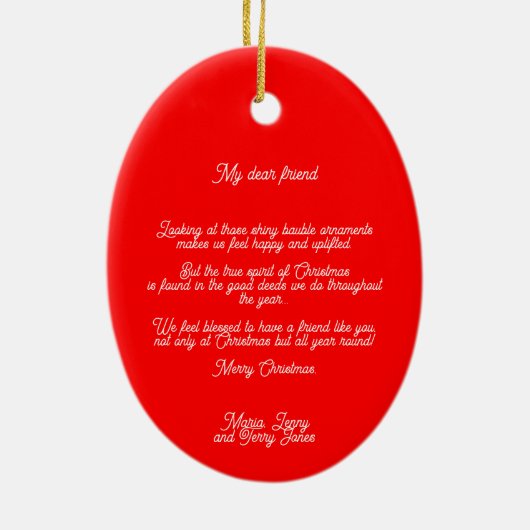 Portugese Rooster Kerstmis holly bauble Keramisch Ornament (Achterkant)