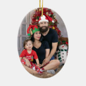 Portugese Rooster Kerstmis holly bauble Keramisch Ornament (Achterkant)