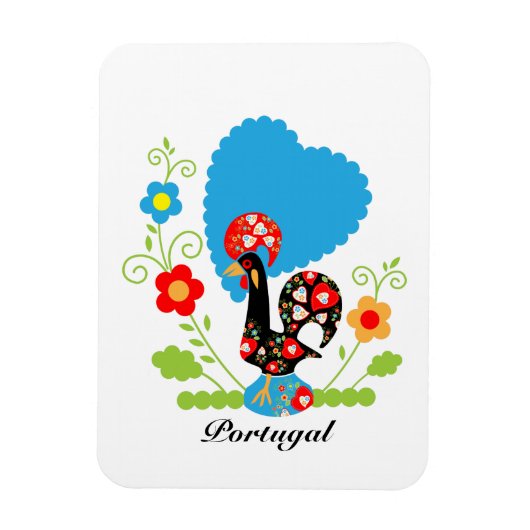 Portugese rooster magneet (Verticaal)