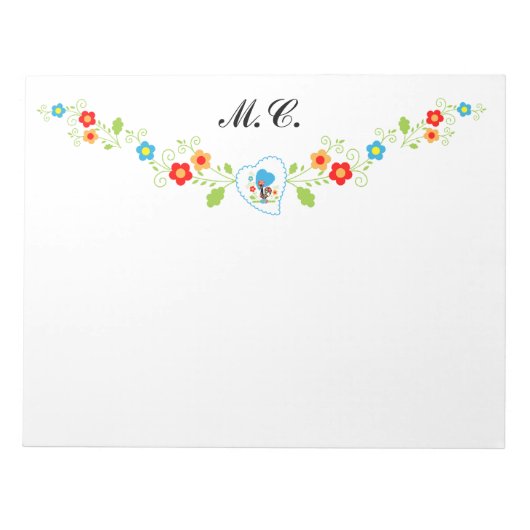 Portugese rooster notitieblok (Voorkant)