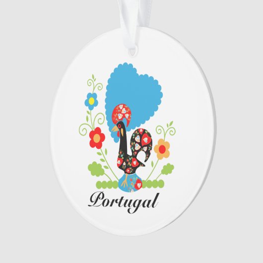Portugese rooster ornament (voorkant)