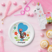 Portugese rooster papieren bordje (Feest)