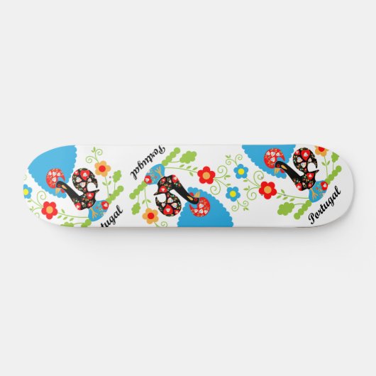 Portugese rooster persoonlijk skateboard (Horizontaal)