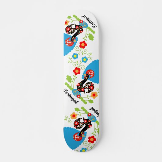 Portugese rooster persoonlijk skateboard (Voorkant)