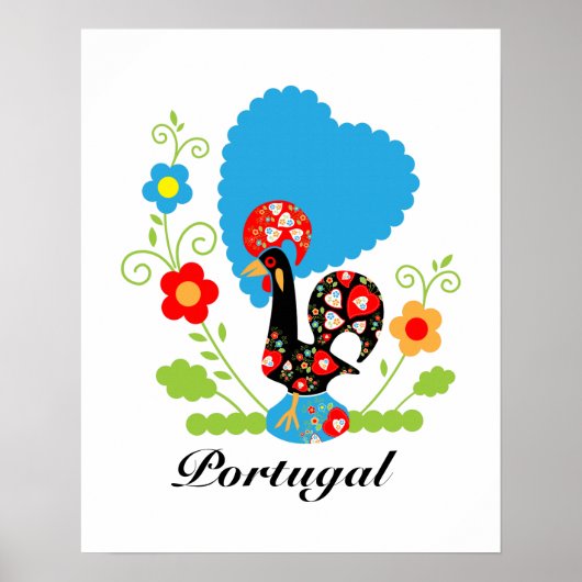 Portugese rooster poster (Voorkant)