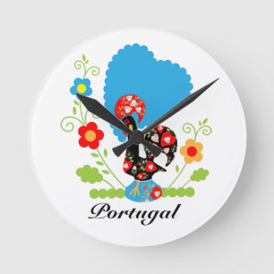 Portugese rooster ronde klok