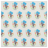 Portugese rooster stof (Swatch)