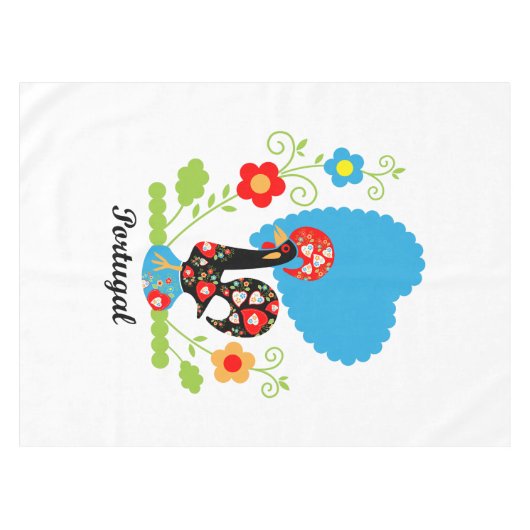 Portugese rooster tafelkleed (Voorkant (Horizontaal))