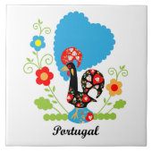 Portugese rooster tegeltje (Voorkant)
