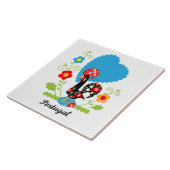 Portugese rooster tegeltje (Zijkant)