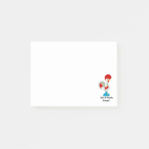 Portugese rooster van Barcelona in wit Post-it® Notes
