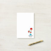 Portugese rooster van Barcelona in wit Post-it® Notes (Op bureau)