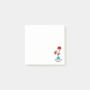 Portugese rooster van Barcelona in wit Post-it® Notes