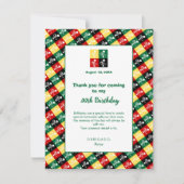 Portugese Rooster van de Birthday-partij van Barce Bedankkaart (Voorkant)