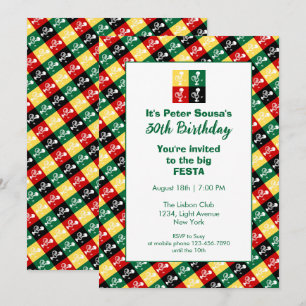 Portugese Rooster van de Birthday-partij van Barce Kaart