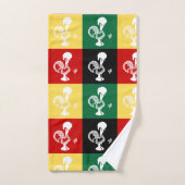 Portugese rooster van het kleurrijke patroon van B Bad Handdoek (Handdoek)