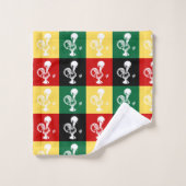 Portugese rooster van het kleurrijke patroon van B Bad Handdoek (Wasdoekje)