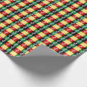 Portugese rooster van het kleurrijke patroon van B Cadeaupapier (Hoek)