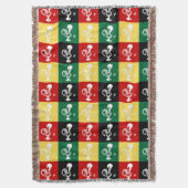 Portugese rooster van het kleurrijke patroon van B Deken (Voorkant Verticaal)