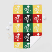 Portugese rooster van het kleurrijke patroon van B Golfhanddoek (Insitu)