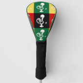 Portugese rooster van het kleurrijke patroon van B Golfheadcover (Voorkant)