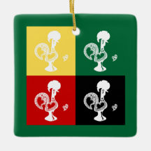 Portugese rooster van het kleurrijke patroon van B