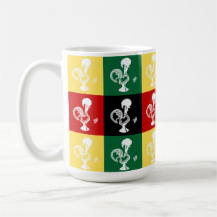 Portugese rooster van het kleurrijke patroon van B Koffiemok