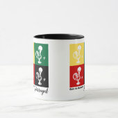 Portugese rooster van het kleurrijke patroon van B Mok (Midden)