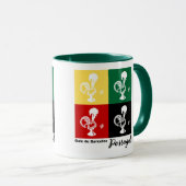 Portugese rooster van het kleurrijke patroon van B Mok (Voorkant rechts)