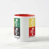 Portugese rooster van het kleurrijke patroon van B Mok (Midden)