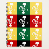 Portugese rooster van het kleurrijke patroon van B Planner (Voorkant)