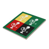 Portugese rooster van het kleurrijke patroon van B Tegeltje (Zijkant)