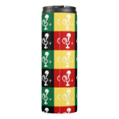 Portugese rooster van het kleurrijke patroon van B Thermosbeker (Achterkant)