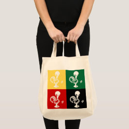 Portugese rooster van het kleurrijke patroon van B Tote Bag