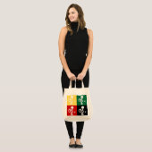 Portugese rooster van het kleurrijke patroon van B Tote Bag (Voorkant (model))