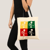 Portugese rooster van het kleurrijke patroon van B Tote Bag (Voorkant (product))