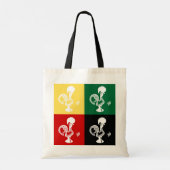 Portugese rooster van het kleurrijke patroon van B Tote Bag (Achterkant)