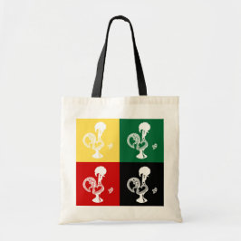 Portugese rooster van het kleurrijke patroon van B Tote Bag