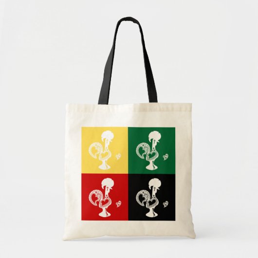 Portugese rooster van het kleurrijke patroon van B Tote Bag (Voorkant)