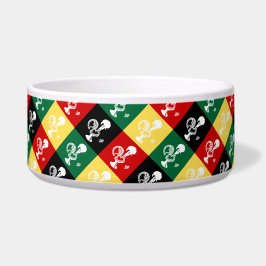 Portugese rooster van het kleurrijke patroon van B Voerbakje