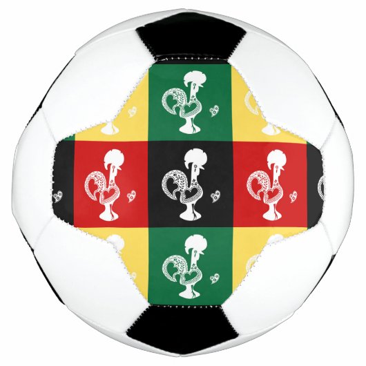 Portugese rooster van het kleurrijke patroon van B Voetbal (Voorkant)