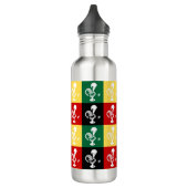 Portugese rooster van het kleurrijke patroon van B Waterfles (Links)