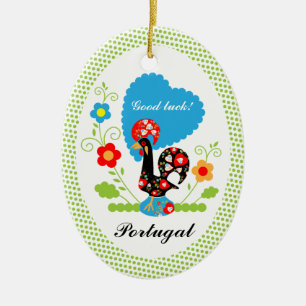 Portugese Rooster van Luck Keramisch Ornament