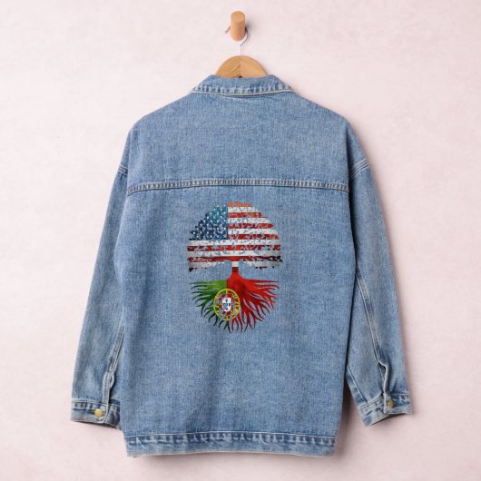 Portugese Roots Amerikaanse vlag Denim Jacket (Hangar)