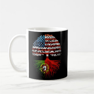 Portugese Roots Amerikaanse vlag Koffiemok