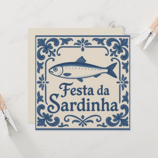 Portugese sardine - kaart (Voorkant / Achterkant in situ)